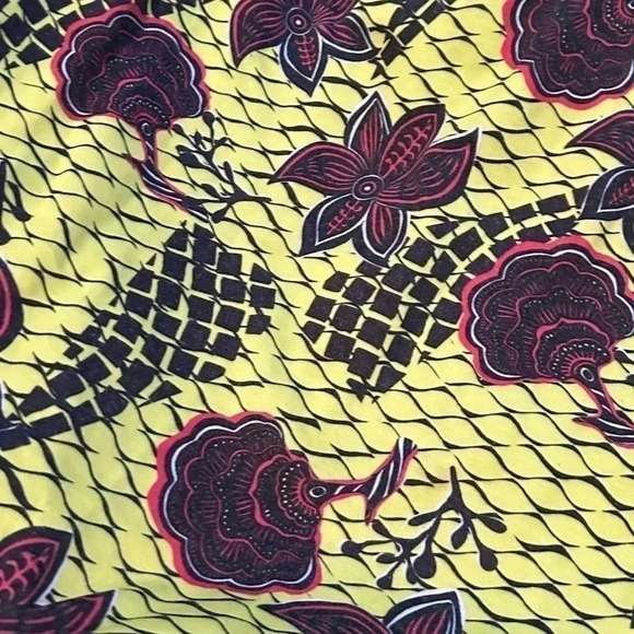 Zara Trafaluc by Zara Yellow Tropical Floral Sundress Midi Dress Size Medium M - Picture 5 of 5